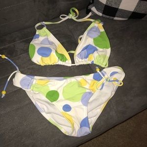 Pastel Multi-Colored Polka Dot Bikini